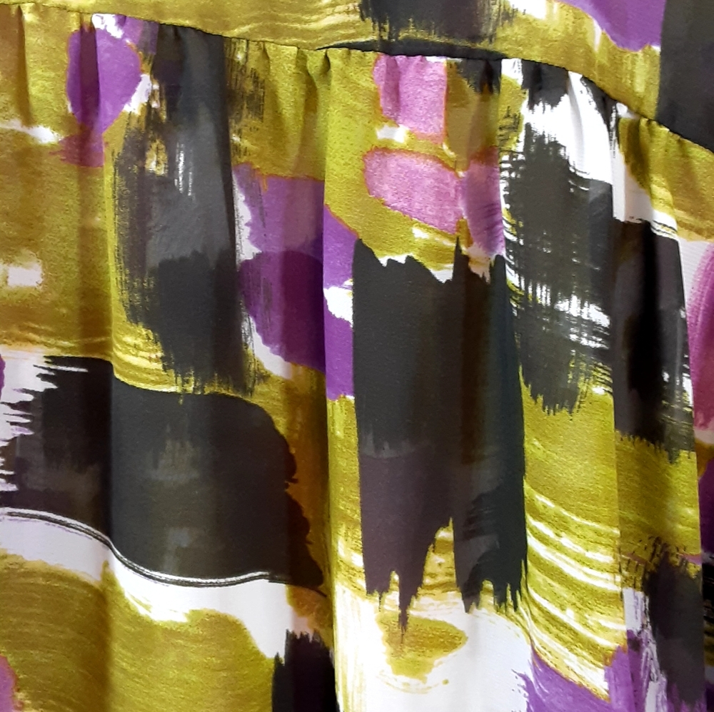 Beautiful Sheer Joanna Multi Color Blose - image 4